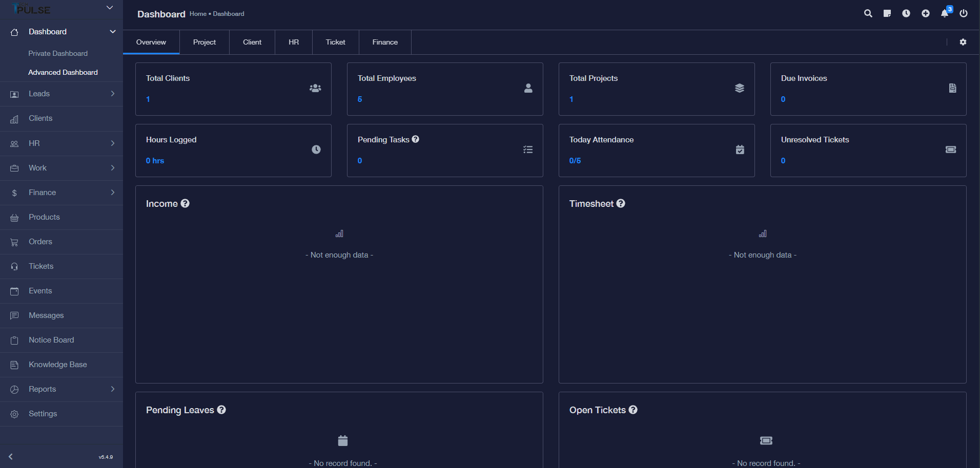 Project Management Dashboard
